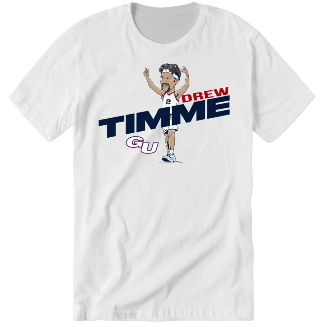 Gonzaga Basketball Drew Timme Caricature Shirt