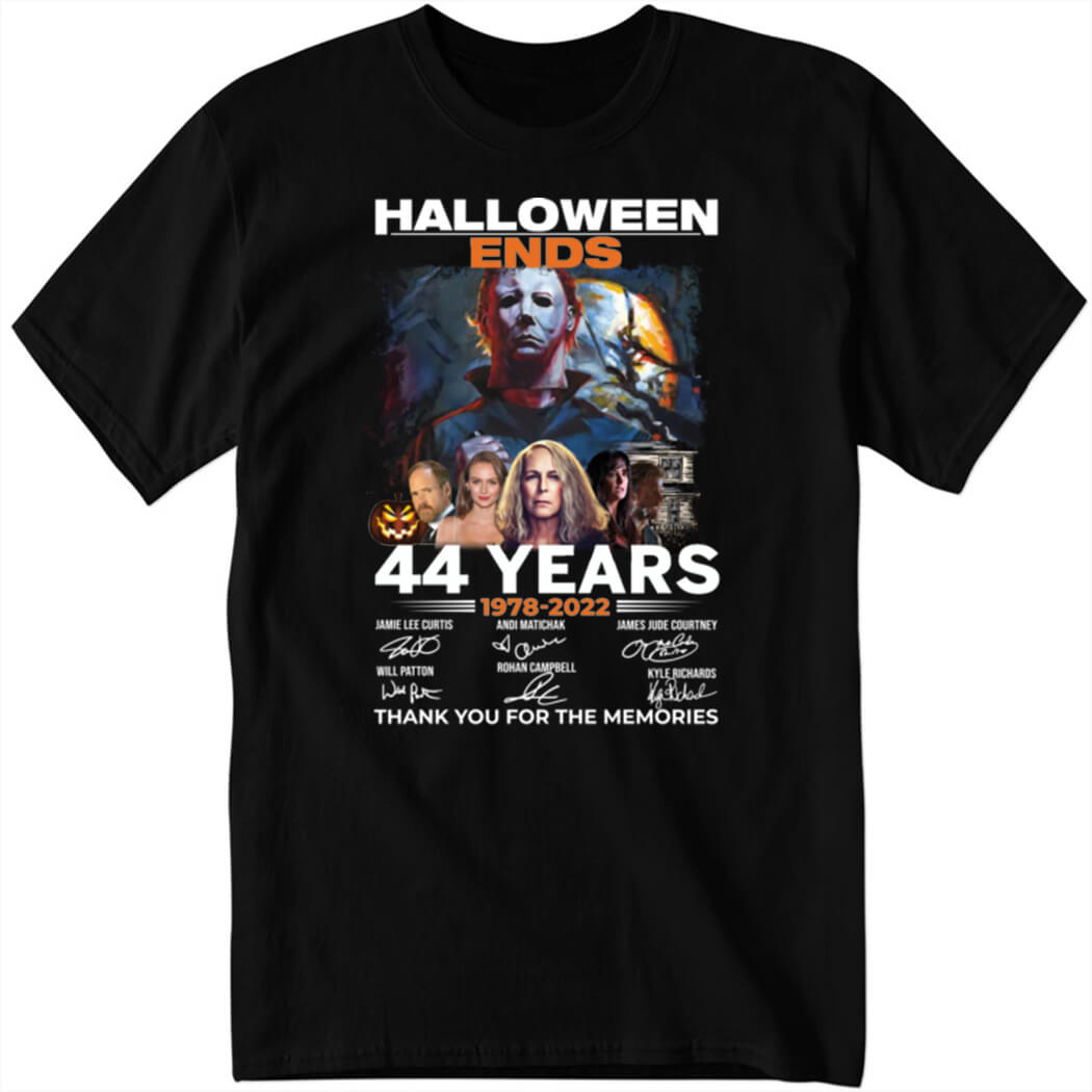 Halloween Ends 44 Years 1978 2022 Thank You For The Memories Shirt