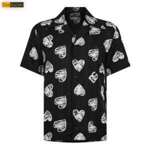 Jersey Shore Wearing Heart Hawaiian Shirt