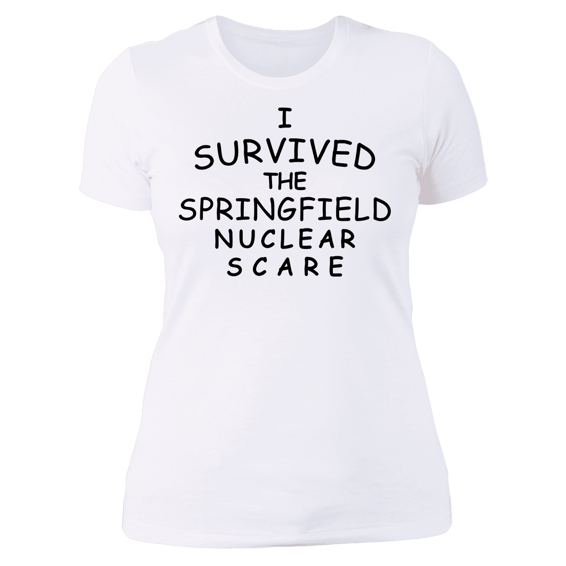 I Survived The Springfield Nuclear Scare Ladies Boyfriend Shirt