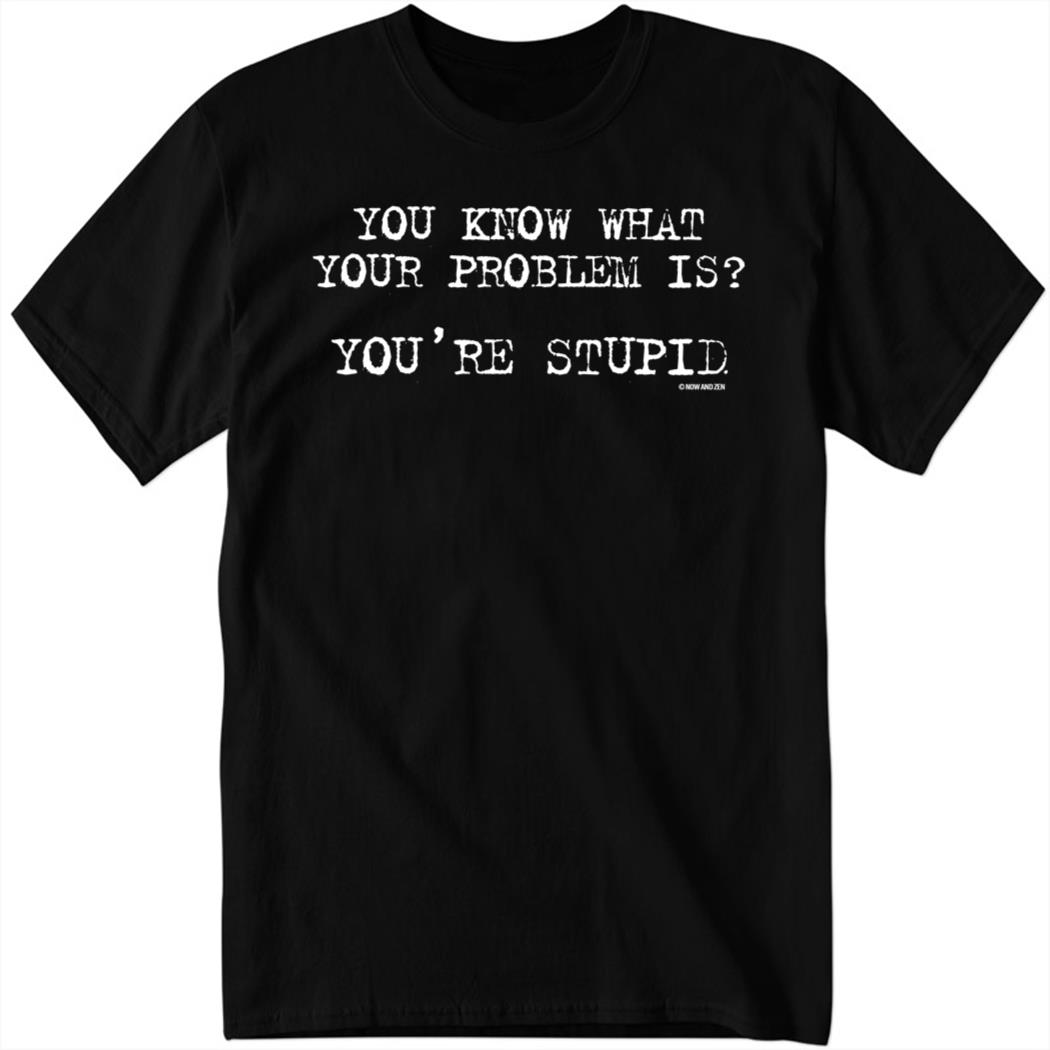 You Know What Your Problem Is You’re Stupid Shirt