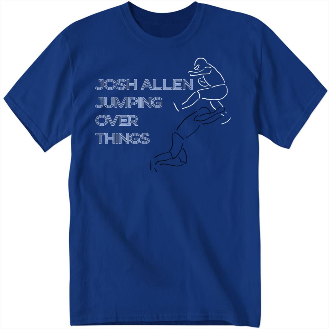 Josh Allen, Neon Hurdle Jumping Over Things Shirt