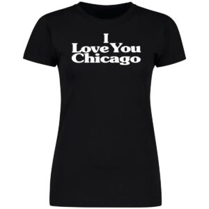 Kim Kardashian Wearing I Love You Chicago Ladies Boyfriend Shirt