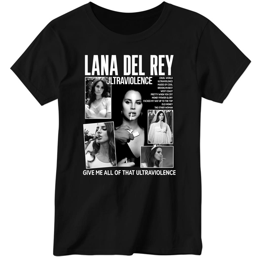 Lana Del Rey Ladies Boyfriend Shirt