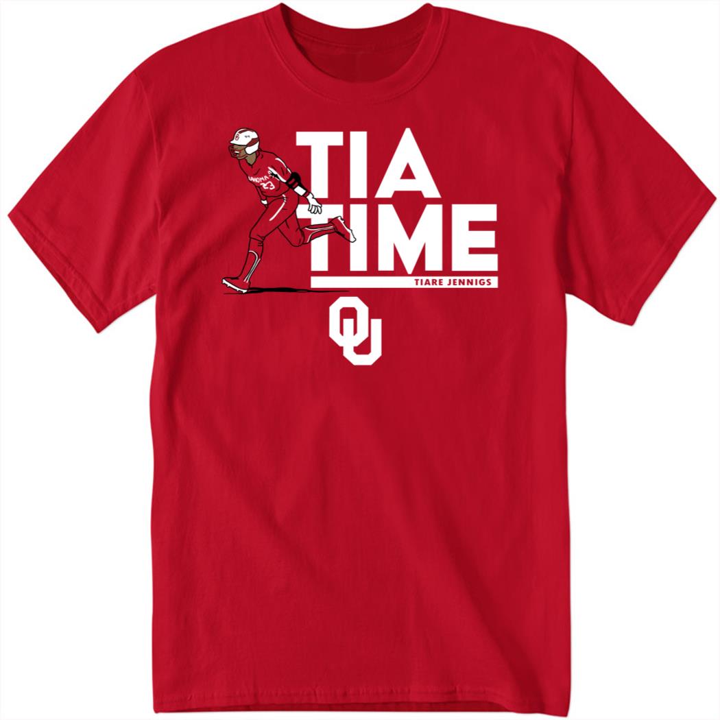 Oklahoma Softball Tiare Jennings Tia Time Shirt