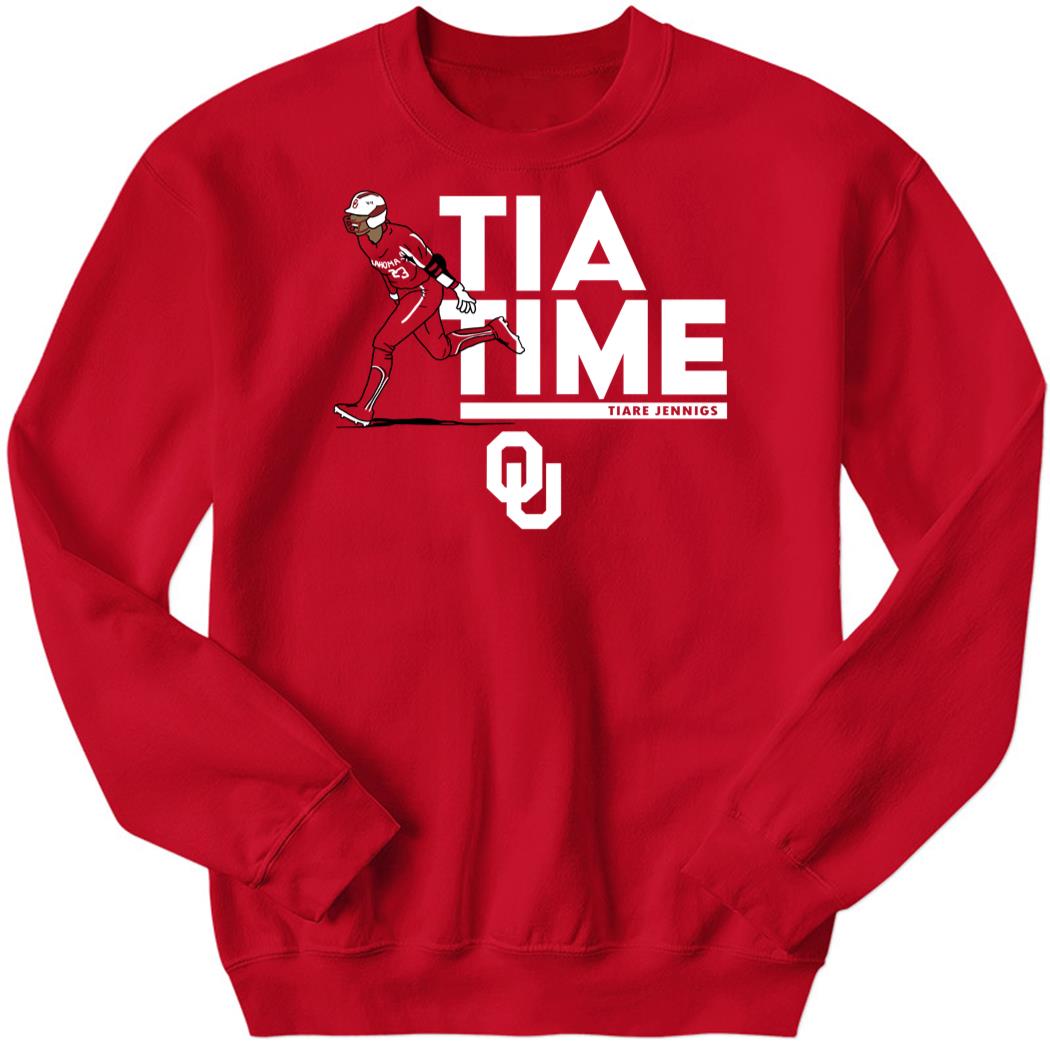 Oklahoma Softball Tiare Jennings Tia Time Sweatshirt