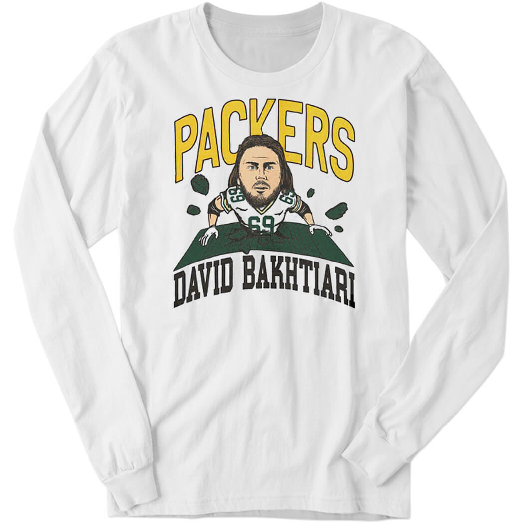 Packers #69 David Bakhtiari Breakthrough Long Sleeve Shirt