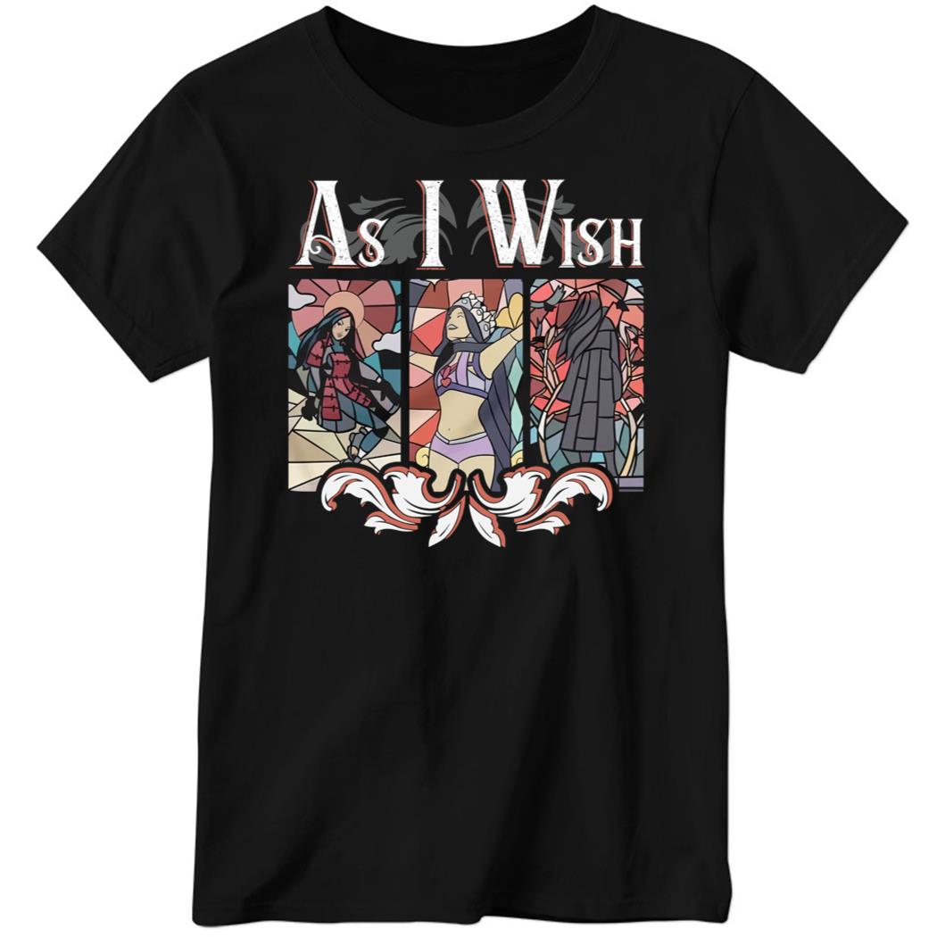 Queen Zelina As I Wish Stained Glass Ladies Boyfriend Shirt