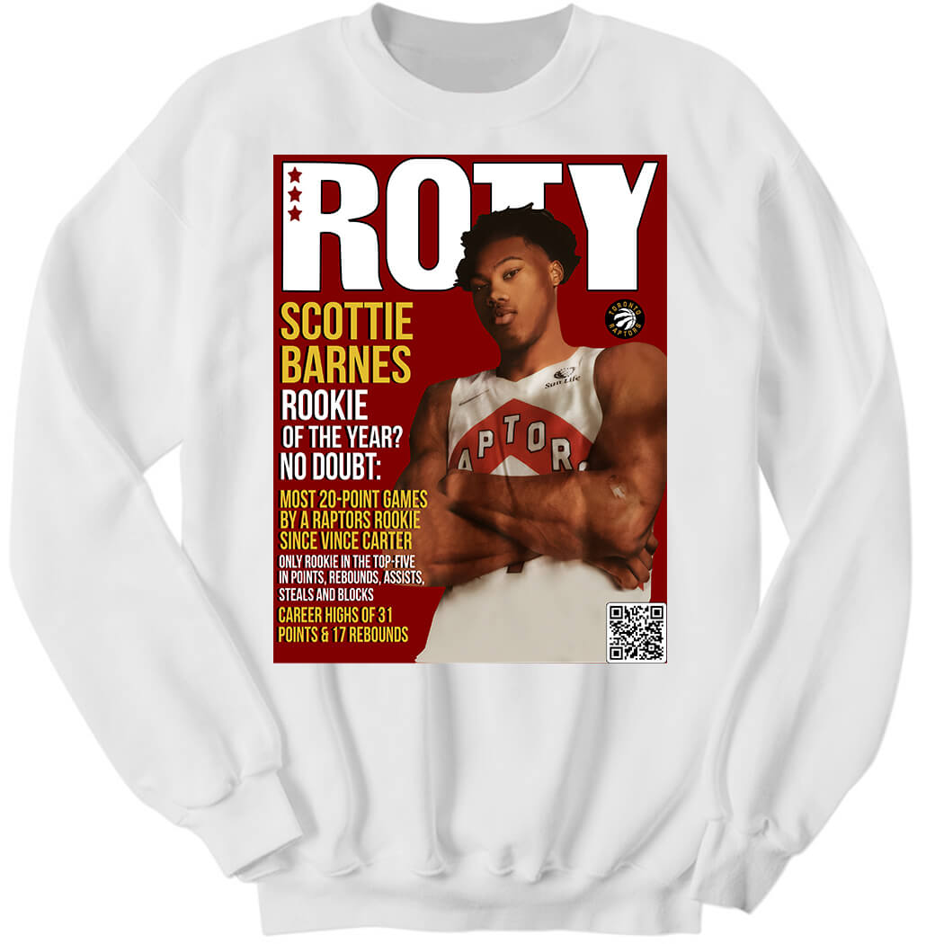 Roty Scottie Barnes Rookie Of The Year No Doubt Sweatshirt