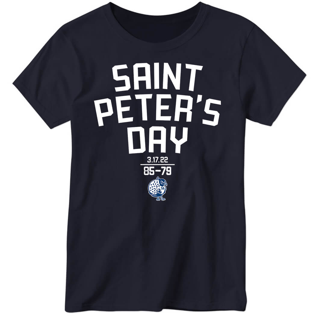 Saint Peter's Basketball Saint Peter's Day Ladies Boyfriend Shirt