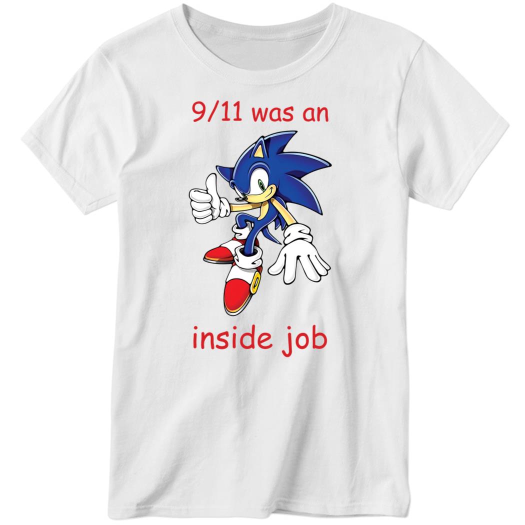 9 11 Was An Inside Job Ladies Boyfriend Shirt