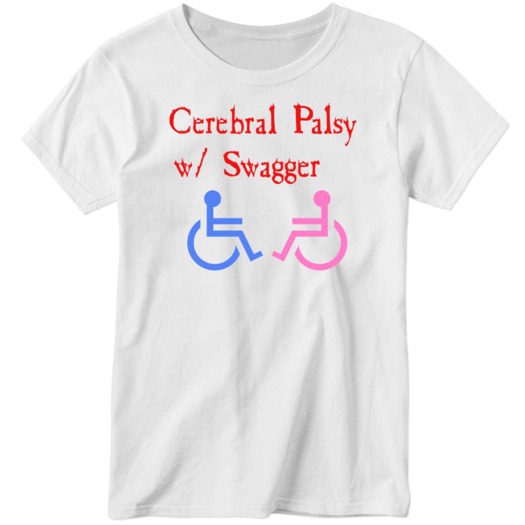 Cerebral Palsy W Swagger Ladies Boyfriend Shirt