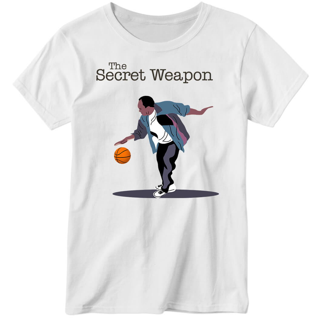 Stanley Hudson Basketball The Secret Weapon Ladies Boyfriend Shirt
