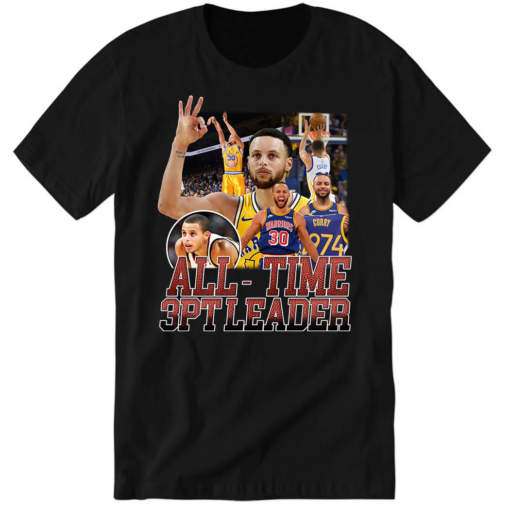 Stephen Curry All Time 3pt Leader Premium SS T-Shirt