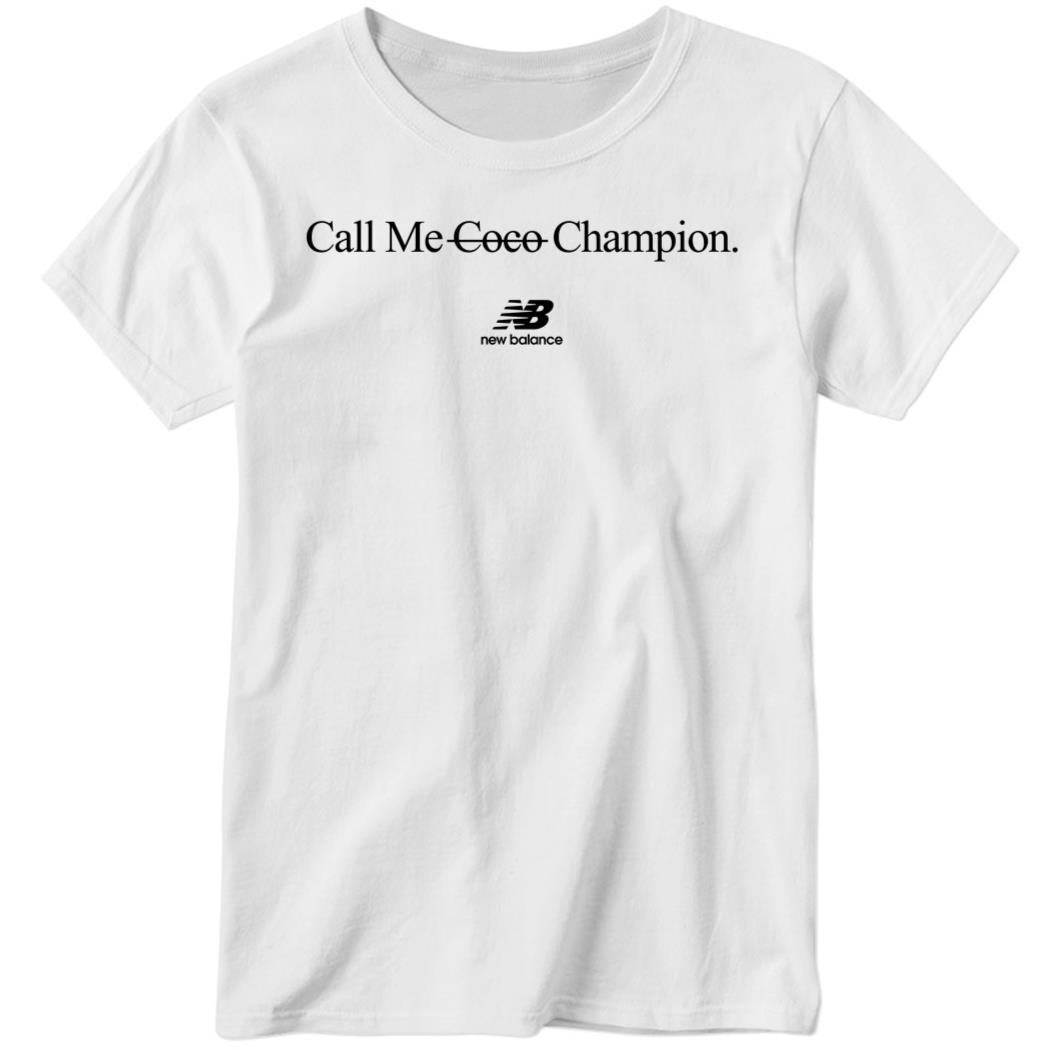 Teerockin Call Me Coco Champion Ladies Boyfriend Shirt