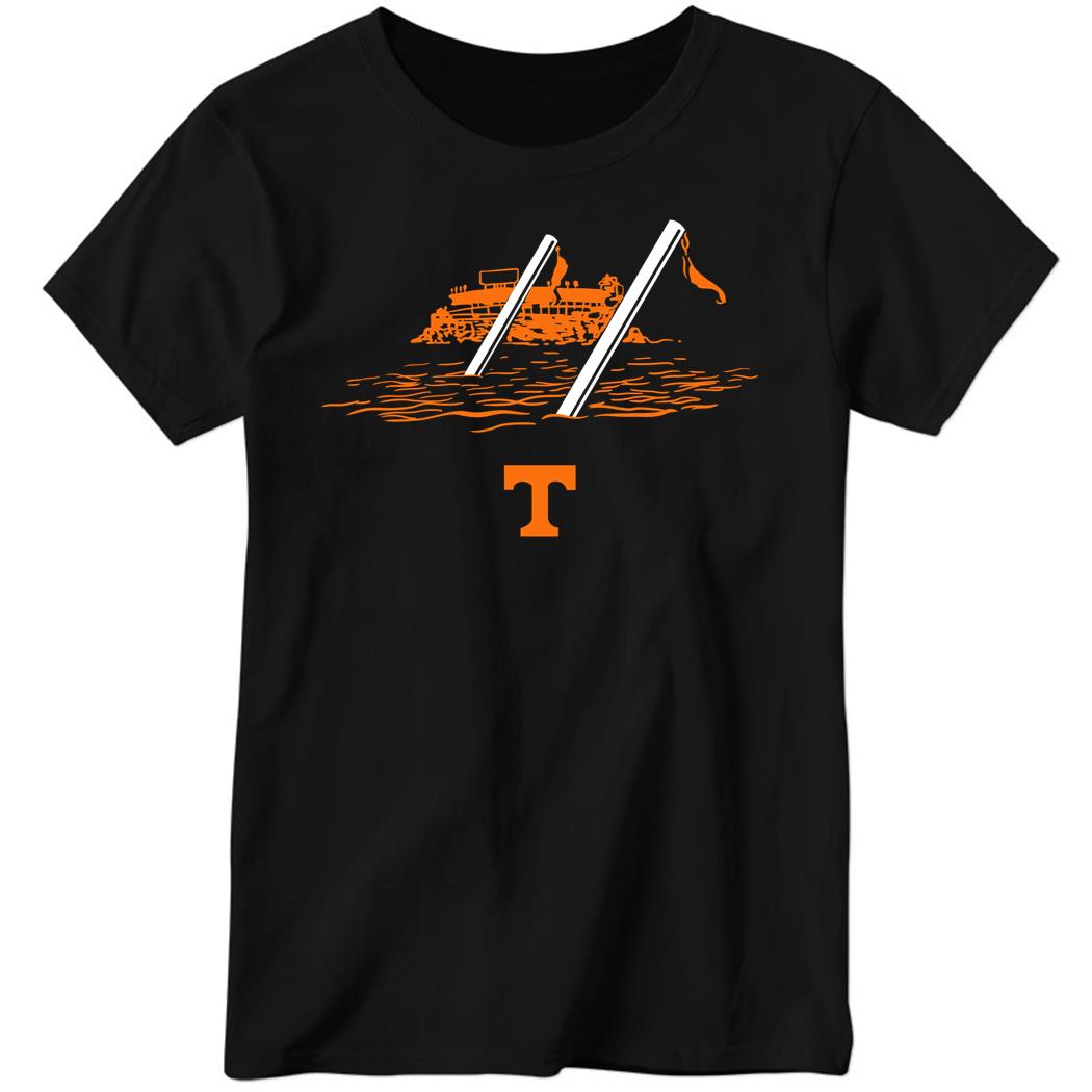 Tennessee Football The Goalposts Have Left The Building Ladies Boyfriend Shirt