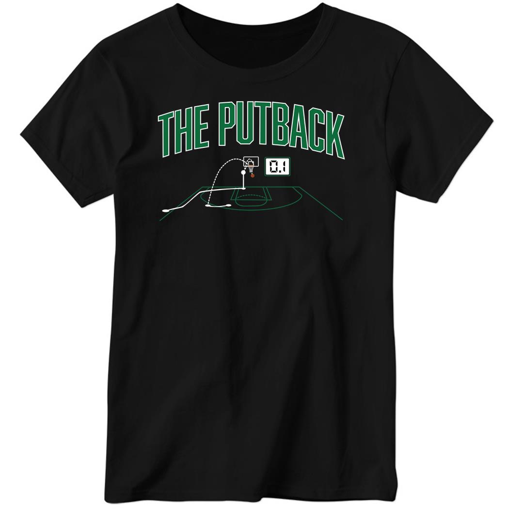 The 0.1 Putback Black Ladies Boyfriend Shirt