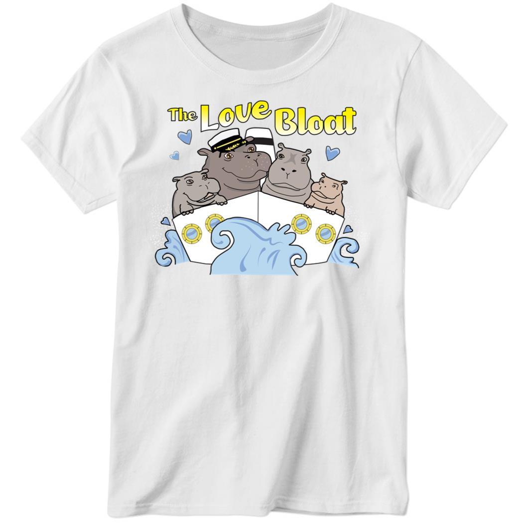 The Love Boat Hippo Family Ladies Boyfriend Shirt