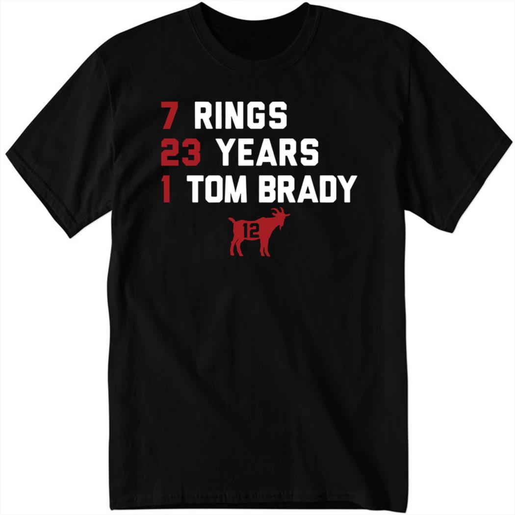 Tom Brady Goat List 2023 Ring Years Shirt