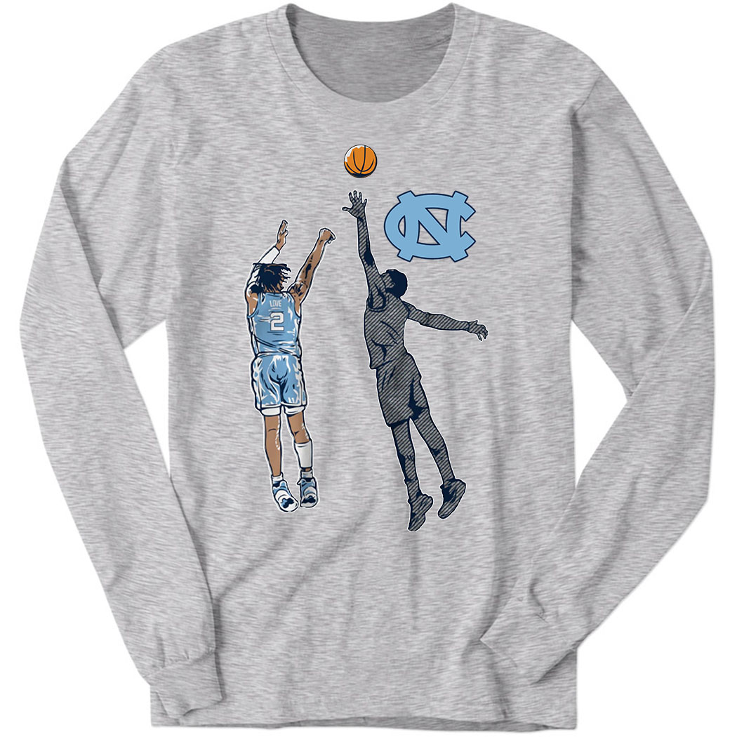 Unc Basketball Caleb Love Nothing But Love Long Sleeve Shirt