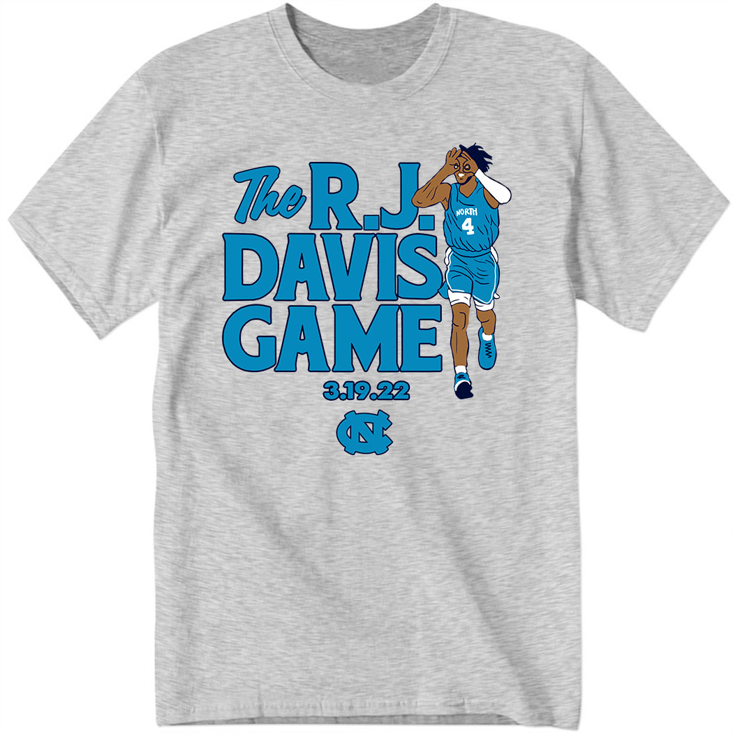 Unc Basketball The R.J Davis Game Shirt