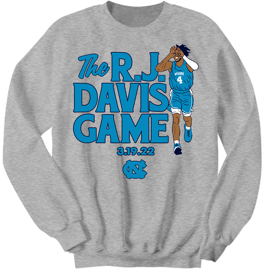 Unc Basketball The R.J Davis Game Sweatshirt