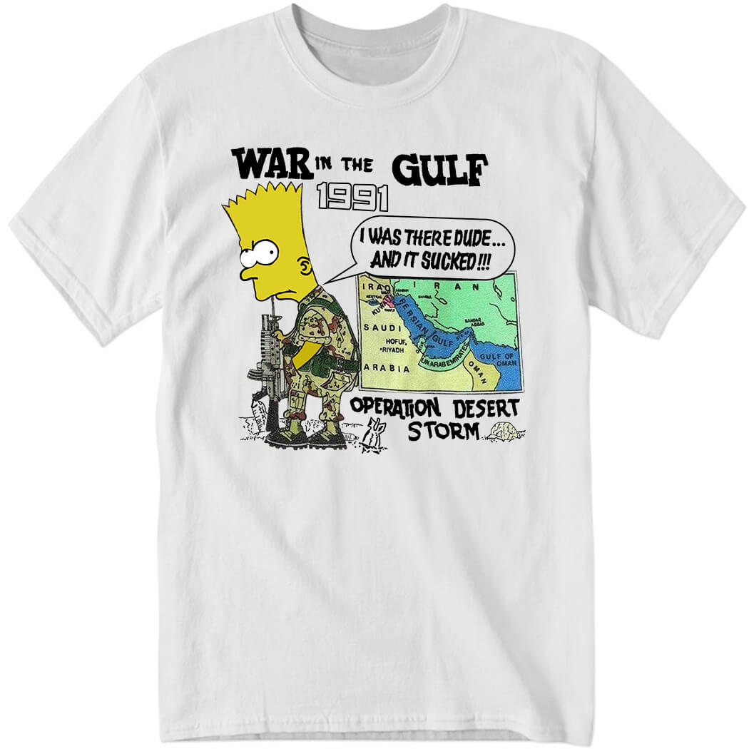 War In The Gulf 1991 Bart Simpson Sweatshirt