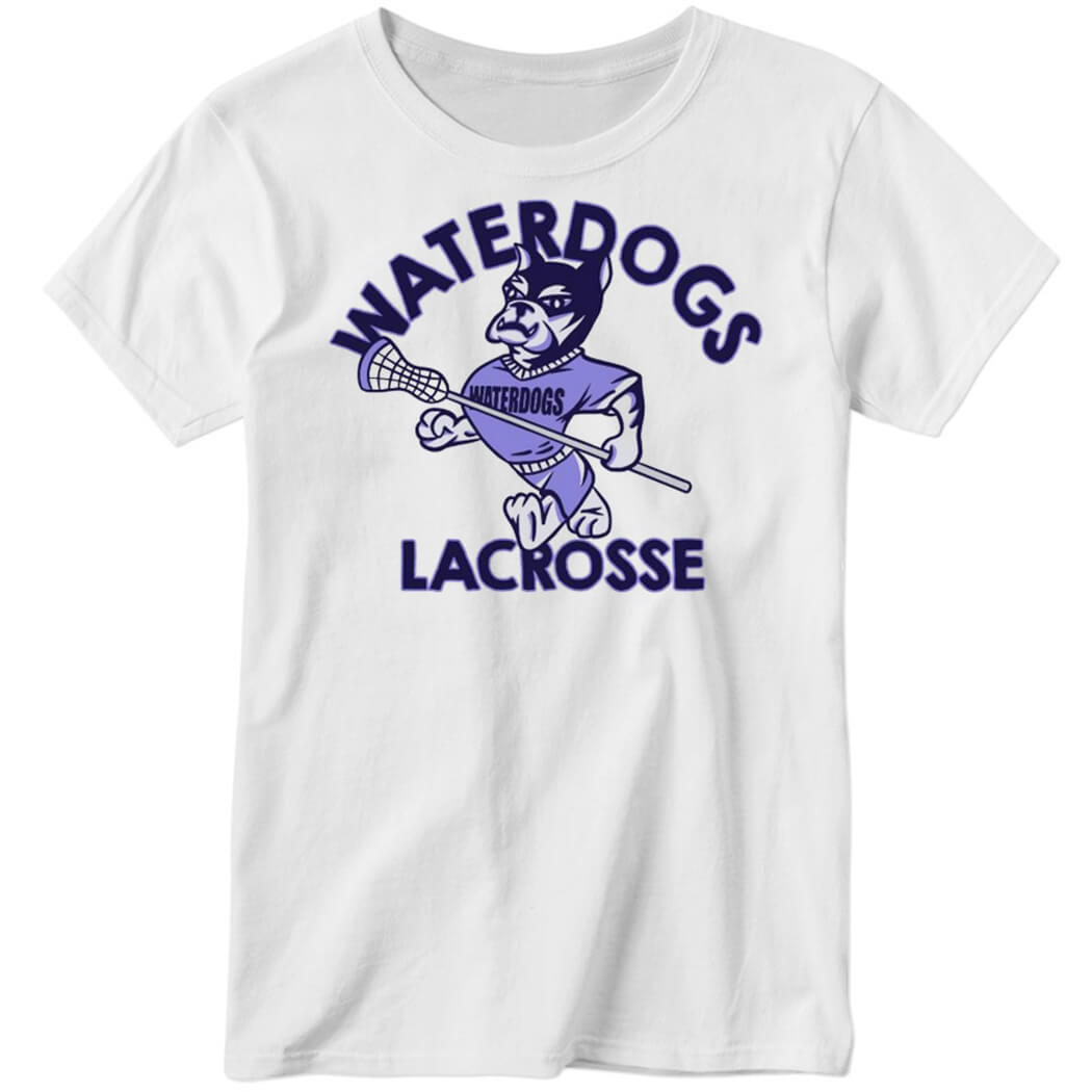 Waterdogs Lacrosse Logo Ladies Boyfriend Shirt