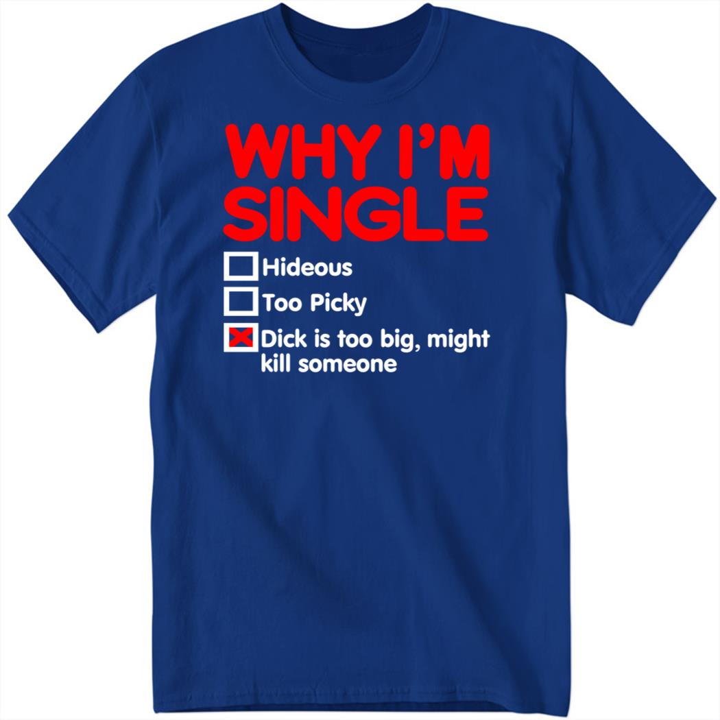 Why I’m Single Hideous Too Picky Dick Is Too Big Shirt
