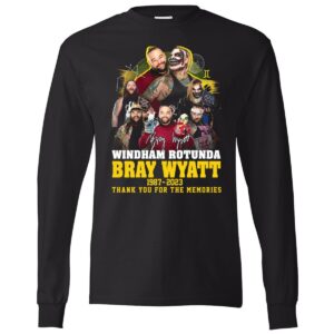 Windham Rotunda Bray Wyatt 1987 2023 Thank You For The Memories Long Sleeve Shirt