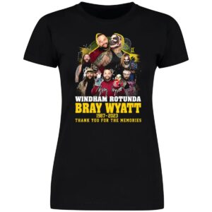 Windham Rotunda Bray Wyatt 1987 2023 Thank You For The Memories Ladies Boyfriend Shirt