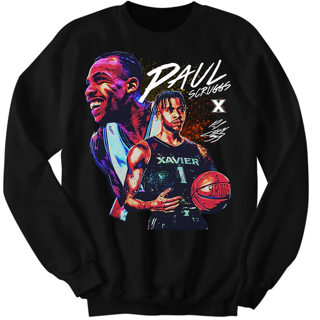 Xavier Basketball Paul Scruggs Player Sweatshirt