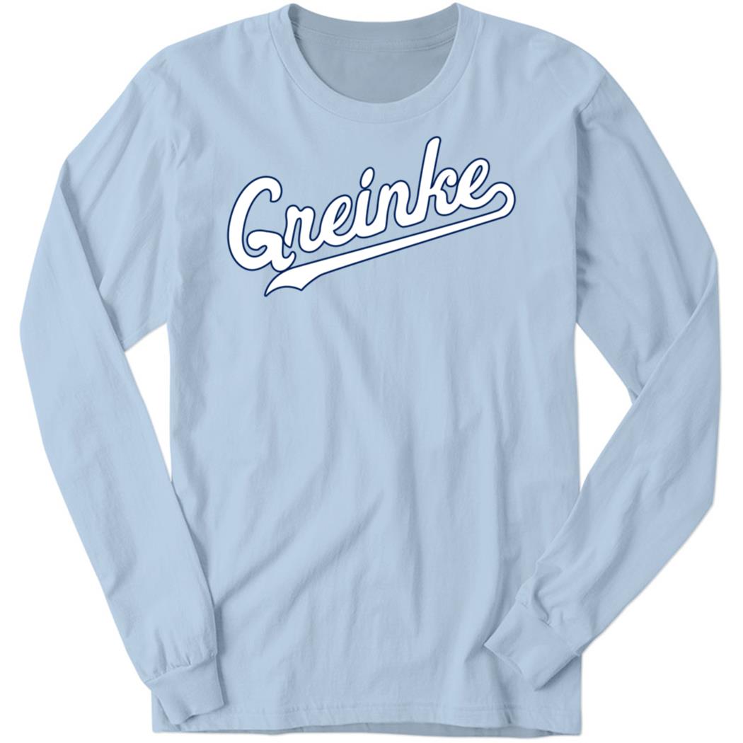 Zack Greinke Kansas City Text Long Sleeve Shirt