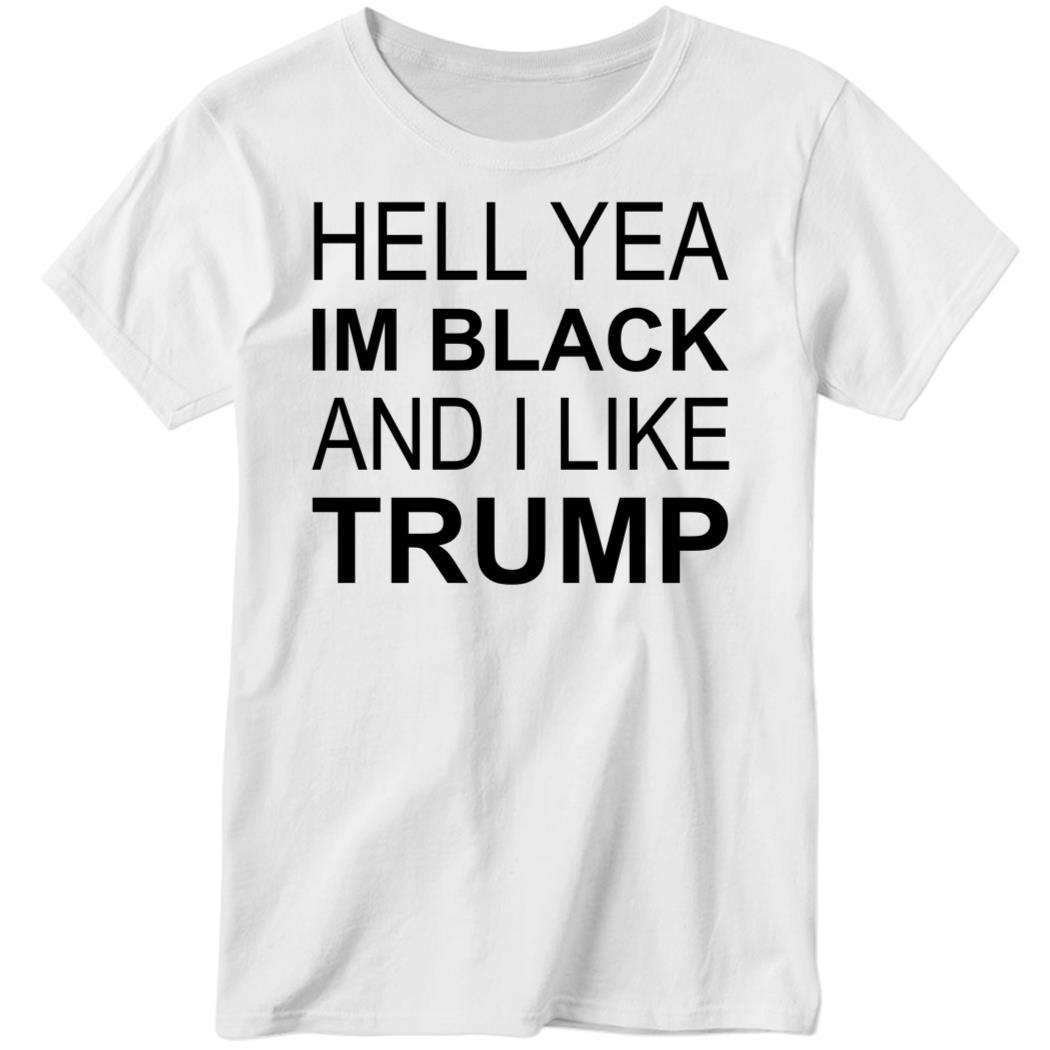 Zeek Arkham Hell Yeah, I’M Black And I Like Trump Ladies Boyfriend Shirt