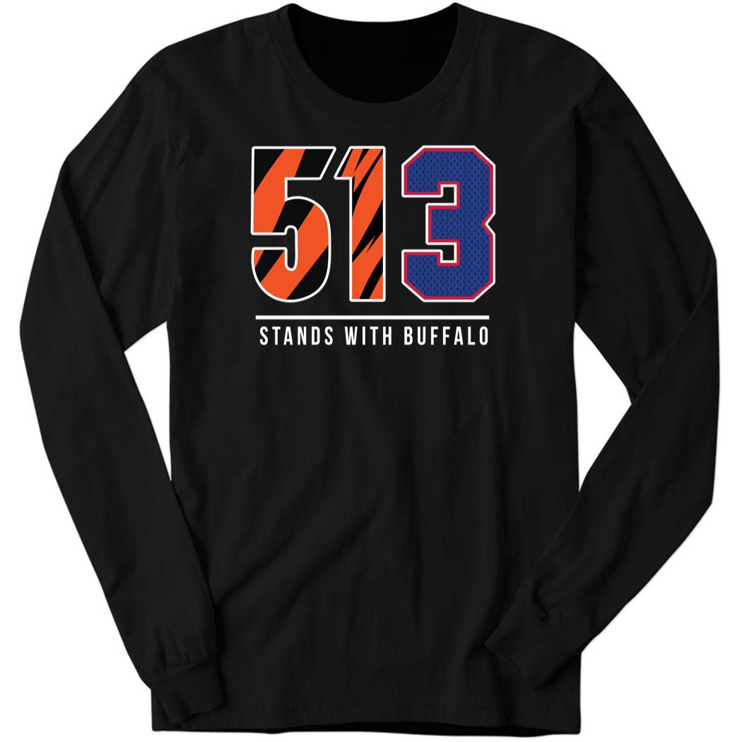 513 Stands With Buffalo Long Sleeve Shirt