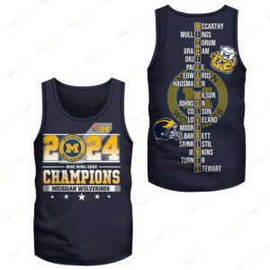 2024 Rose Bowl Game Go Blue Michigan Wolverines Champions Tank Top