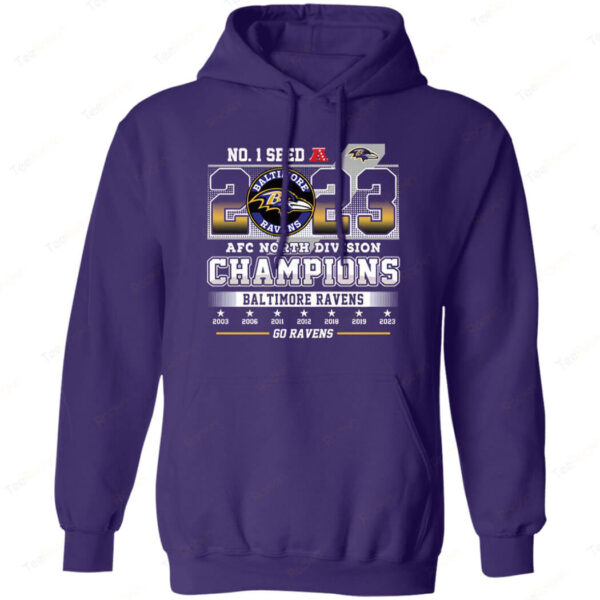 Baltimore Ravens AFC North Champions 2023 Shirt