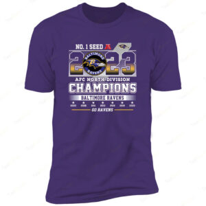 Baltimore Ravens AFC North Champions 2023 SS t shirt