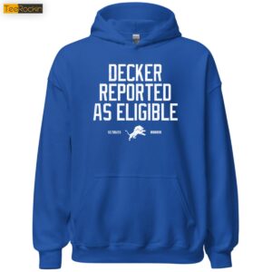 Lions Decker Reported As Eligible Hoodie