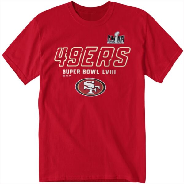 Official San Francisco 49ers Super Bowl LVIII Long Sleeve Shirt