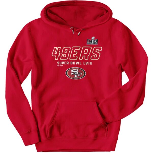 Official San Francisco 49ers Super Bowl LVIII Long Sleeve Shirt