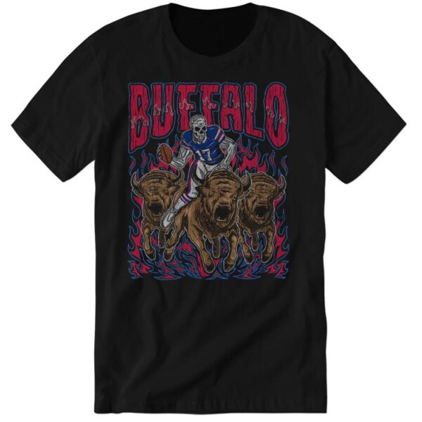 Skeleton Buffalo Football Vintage Shirt