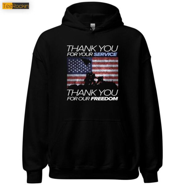 Thank You For Your Service, Us Army Veteran Vintage Hoodie