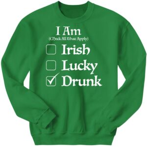 Barstool I Am Check All That Apply Irish Lucky Drunk 4 1