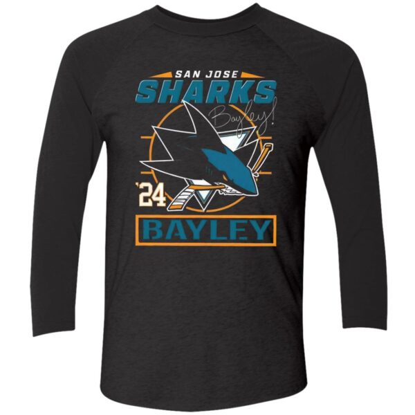 Bayley San Jose Sharks 24 Long Sleeve Shirt