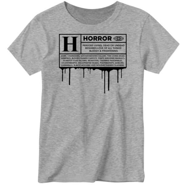 Rated H For Horror Halloween Scary Movie Funny Premium SS Shirt