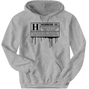 Rated H For Horror Halloween Scary Movie Funny Hoodie