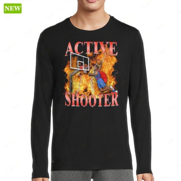 Active Shooter Vintage Ladies Boyfriend Shirt