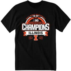 Illini 2024 Big Ten Men's Basketball Conference Tournament Champions Locker Room Shirt