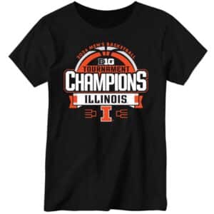 Illini 2024 Big Ten Men's Basketball Conference Tournament Champions Locker Room 4 1